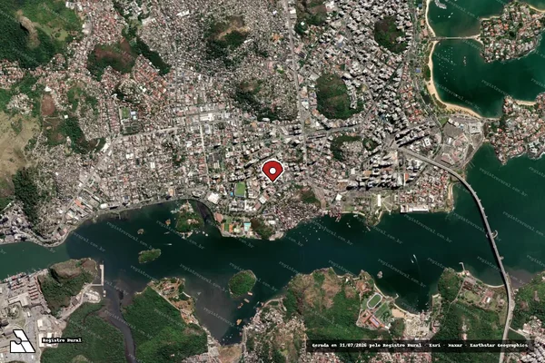 Imagem de satélite — Embargo IBAMA — Infração da Fauna - Vitória/ES
