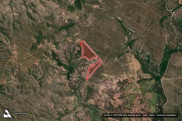 Imagem de satélite de Infração da Flora em João Pinheiro - MG