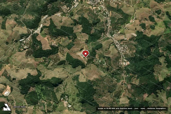 Imagem de satélite — Embargo IBAMA — Infração Ambiental - Vargem Alta/ES