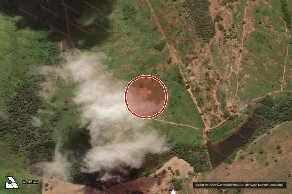 Imagem de satélite de Desmatamento em Sandolândia - TO