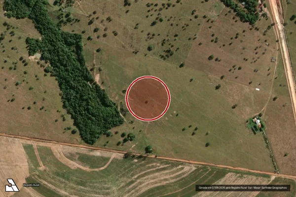 Imagem de satélite de Infração Ambiental em Rondonópolis - MT