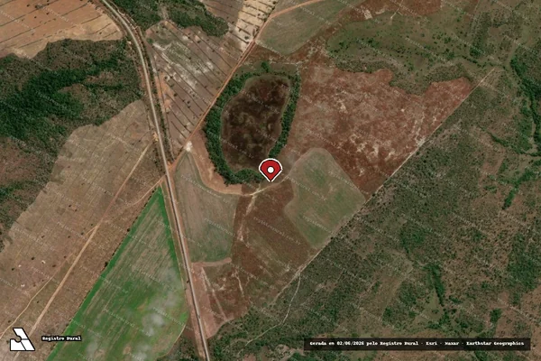 Imagem de satélite — Embargo Ambiental — Chapada da Natividade/TO