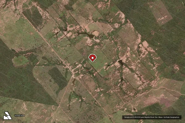 Imagem de satélite — Embargo IBAMA — Infração Ambiental - Exu/PE