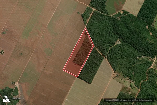 Imagem de satélite de Infração da Flora em Ipiranga do Norte - MT