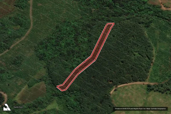 Imagem de satélite de Infração Ambiental em São José do Cerrito - SC