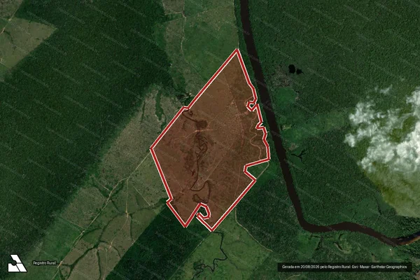 Imagem de satélite de Infração da Flora em Apuí - AM