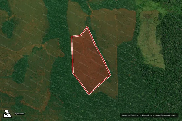 Imagem de satélite de Infração da Flora em Apuí - AM