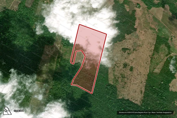Imagem de satélite de Infração da Flora em Alenquer - PA