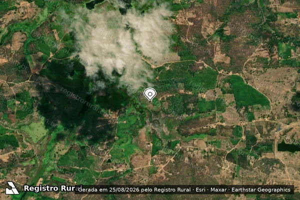 Imagem de satélite — Embargo IBAMA — Infração Ambiental - Nazarezinho/PB