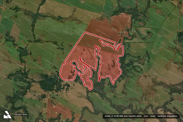 Imagem de satélite de Infração da Flora em Muitos Capões - RS