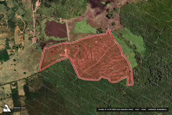 Imagem de satélite de Infração da Flora em Várzea Alegre - CE
