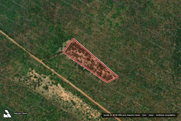 Imagem de satélite de Infração Ambiental em Mossoró - RN