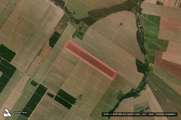 Imagem de satélite de Infração da Flora em Querência - MT