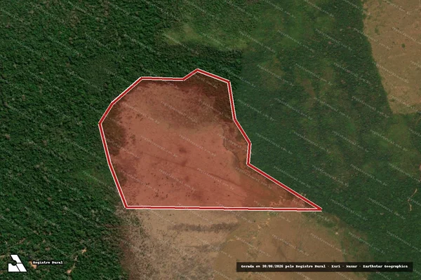Imagem de satélite de Infração Ambiental em Apiacás - MT