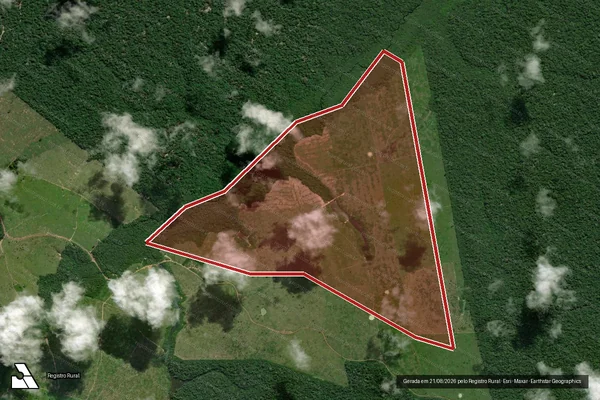 Imagem de satélite de Infração Ambiental em Senador José Porfírio - PA