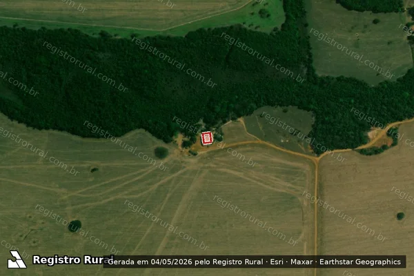 Imagem de satélite de Infração Ambiental em Serranópolis - GO