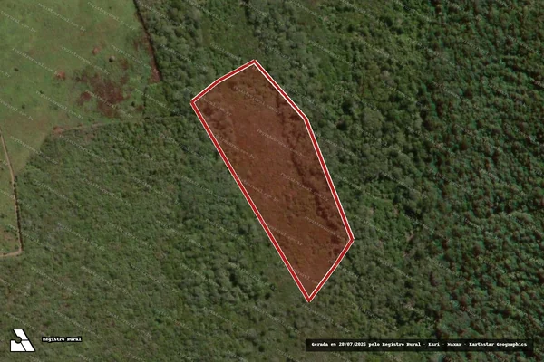 Imagem de satélite — Embargo IBAMA — Infração da Flora — Ocara/CE
