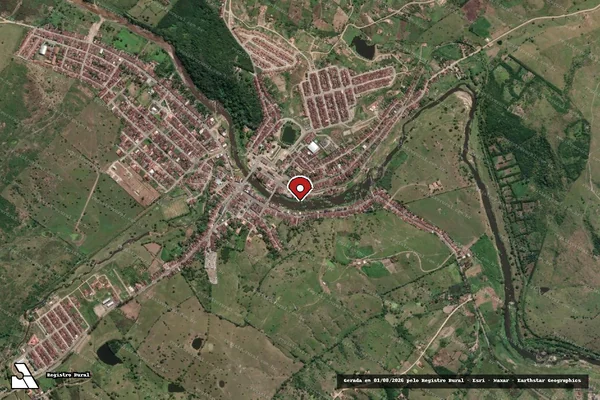 Imagem de satélite — Embargo IBAMA — Infração Ambiental — Quebrangulo/AL