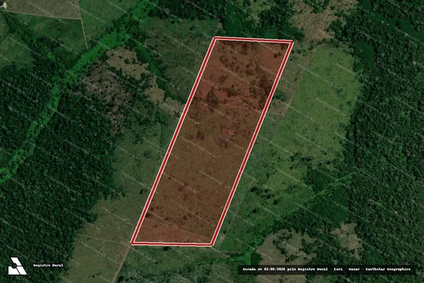 Imagem de satélite de Infração da Flora em Lábrea - AM