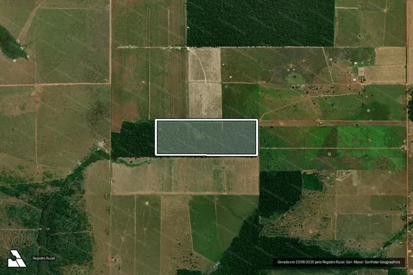 Imagem de satélite de Infração Ambiental em São Miguel do Guaporé - RO