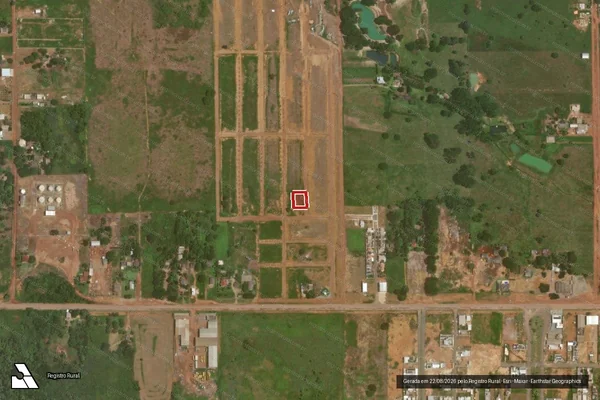 Imagem de satélite — Embargo IBAMA — Infração Ambiental - Guarantã do Norte/MT
