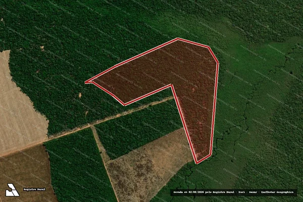 Imagem de satélite de Infração Ambiental em União do Sul - MT