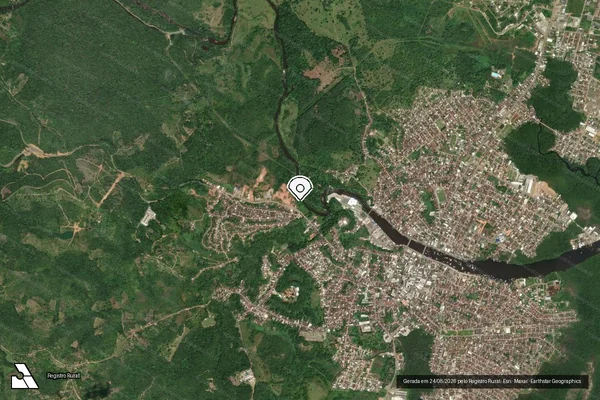 Imagem de satélite — Embargo IBAMA — Infração Ambiental — Valença/BA