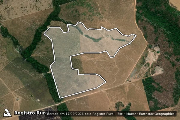 Imagem de satélite — Embargo IBAMA — Infração Ambiental - Altamira/PA