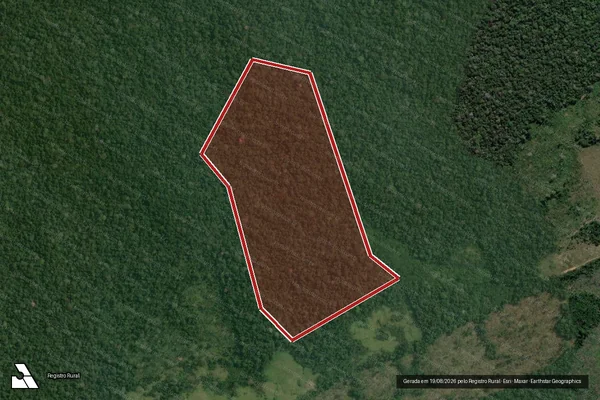 Imagem de satélite de Infração da Flora em Lábrea - AM