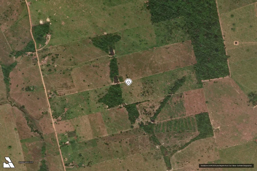 Imagem aérea do item A