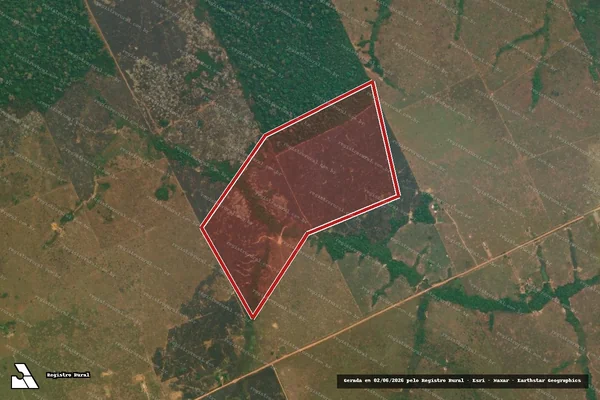 Imagem de satélite de Infração da Flora em Lábrea - AM