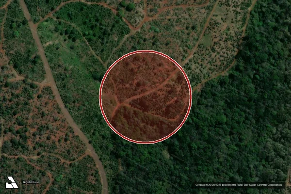 Imagem de satélite — Embargo IBAMA — Infração Ambiental - Chapecó/SC