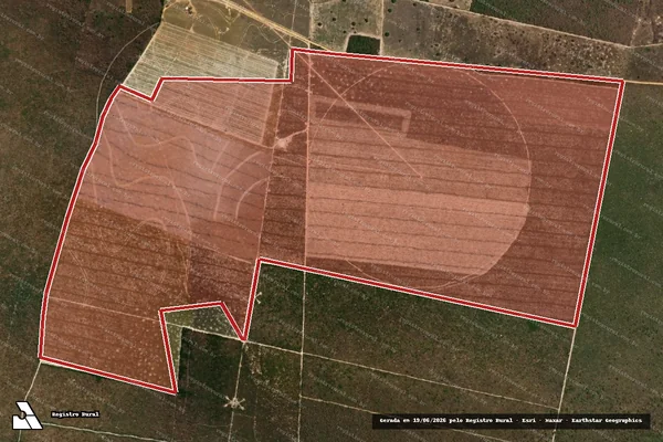 Imagem de satélite de Infração da Flora em Santa Rita de Cássia - BA
