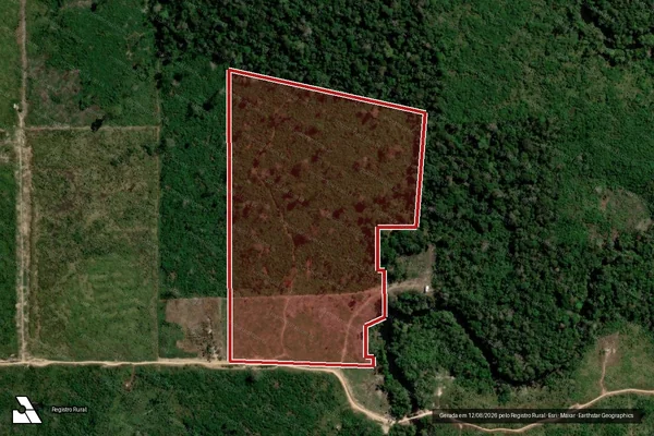 Imagem de satélite de Infração Ambiental em Candeias do Jamari - RO