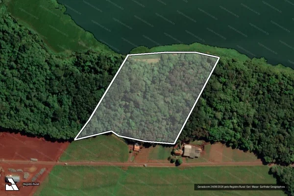 Imagem de satélite de Infração da Flora em Mercedes - PR