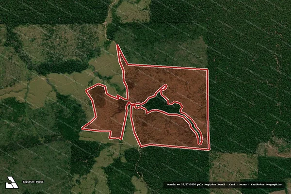Imagem de satélite de Infração Ambiental em Colniza - MT