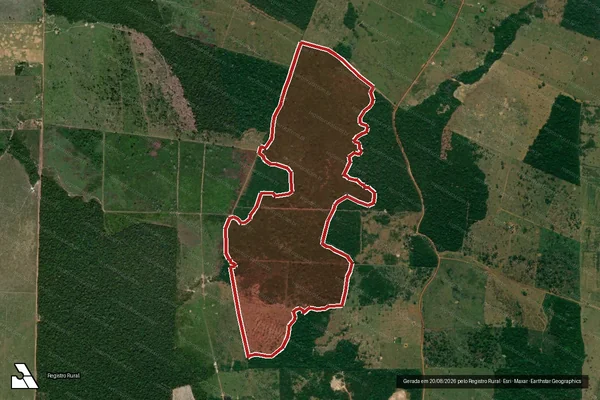 Imagem de satélite de Infração da Flora em Porto Velho - RO