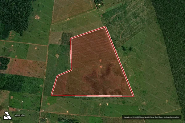 Imagem de satélite de Infração da Flora em Porto Velho - RO
