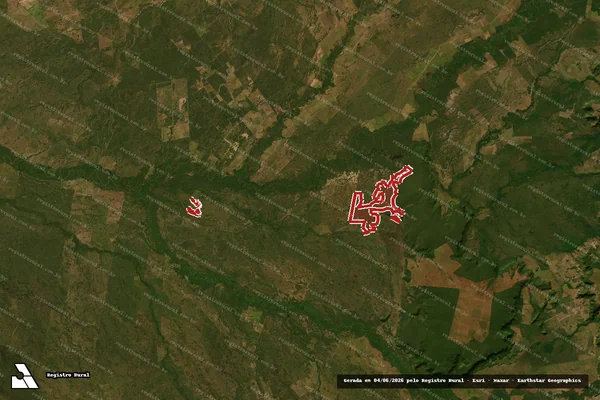 Imagem de satélite de Infração da Flora em Itiquira - MT