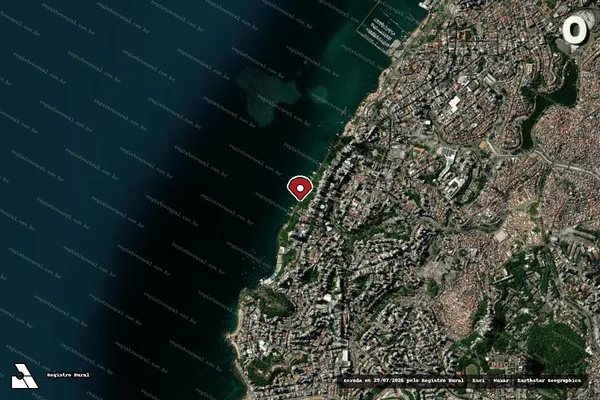 Imagem de satélite — Embargo IBAMA — Infração da Flora — Salvador/BA