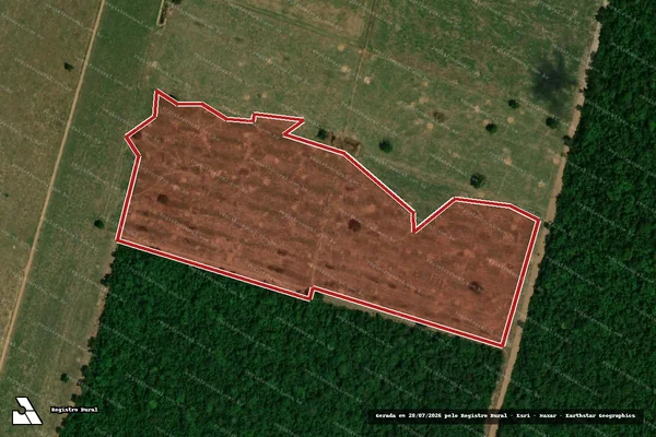 Imagem de satélite — Embargo IBAMA — Infração da Flora — Vila Bela Da Santíssima Trindade/MT