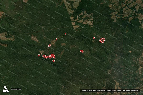 Imagem de satélite de Infração da Flora em Inácio Martins - PR