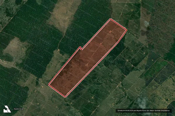 Imagem de satélite de Infração da Flora em Lábrea - AM
