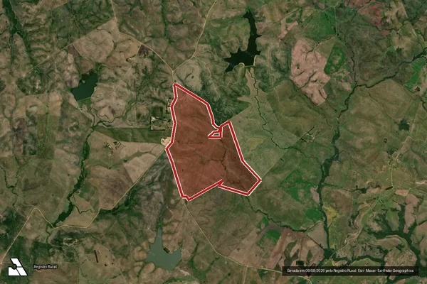 Imagem de satélite de Infração da Flora em Pedras Altas - RS