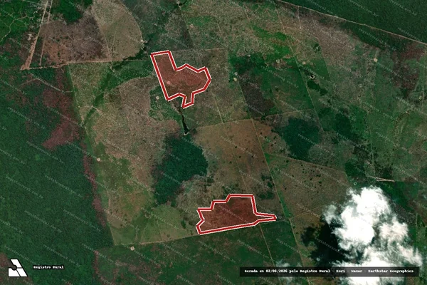 Imagem de satélite de Infração da Flora em São Félix do Xingu - PA