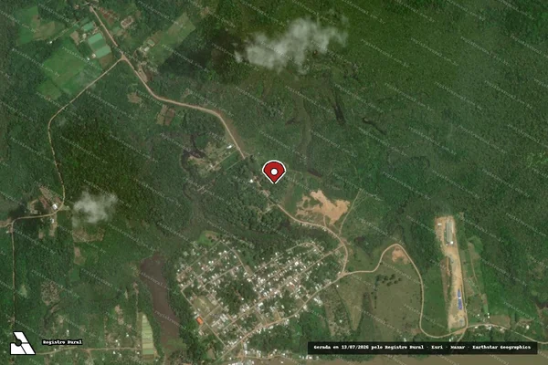 Imagem de satélite — Embargo IBAMA — Infração da Flora — Iranduba/AM