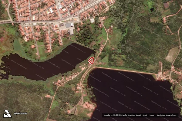 Imagem de satélite — Embargo IBAMA — Infração Ambiental — Uruoca/CE