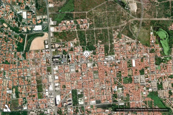 Imagem de satélite — Embargo Ambiental - Fortaleza/CE