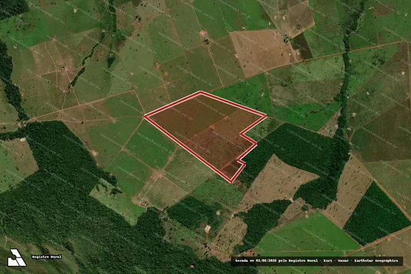 Imagem de satélite de Desmatamento em Vila Bela da Santíssima Trindade - MT