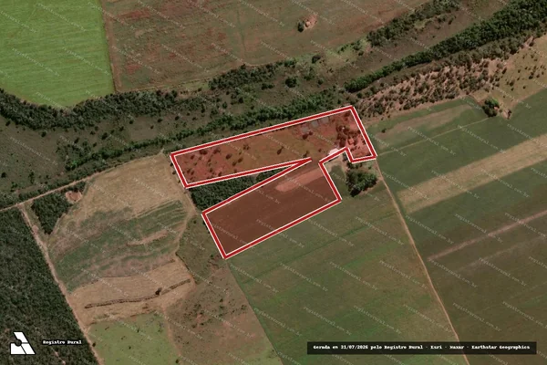Imagem de satélite de Infração da Flora em Baliza - GO